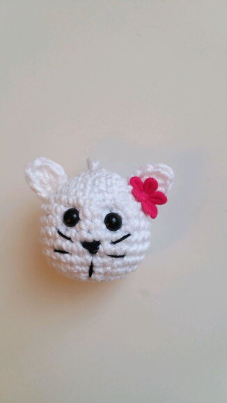 Lembrancinha gatinho amigurumi chaveiro