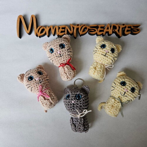 Lembrancinha gatinho amigurumi chaveiro