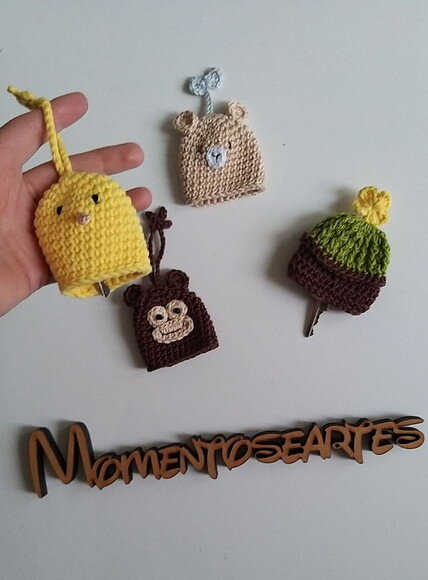 Lembrancinha Guarda Chaves Safari Amigurumi Chaveiro