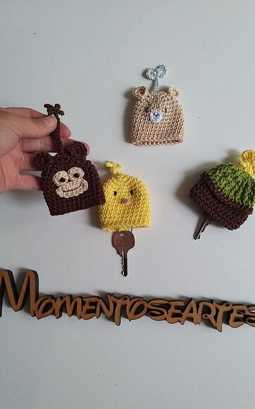 Lembrancinha Guarda Chaves Safari Amigurumi Chaveiro