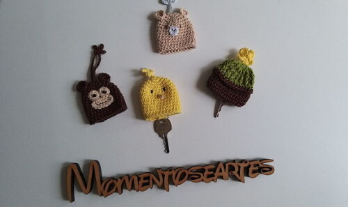 Lembrancinha Guarda Chaves Safari Amigurumi Chaveiro