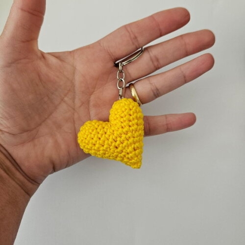 Lembrancinha Mini Coraçãozinho Amigurumi