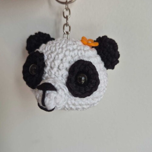 Lembrancinha Panda Amigurumi Chaveiros