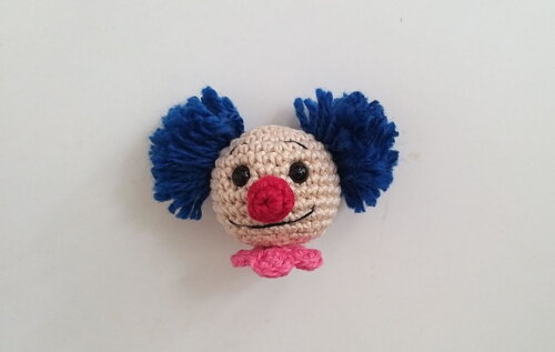 Lembrancinha Palhacinho Amigurumi Chaveirinho