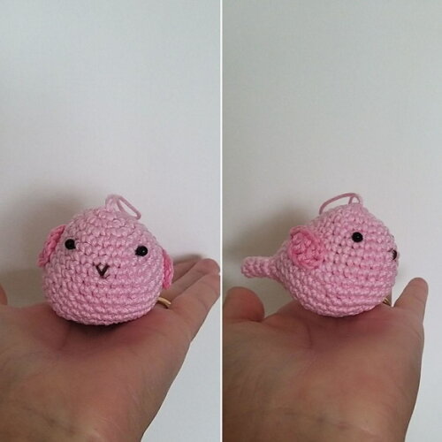 Lembrancinha Passarinho Amigurumi