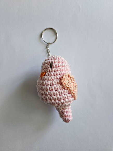 Lembrancinha Passarinho Amigurumi Chaveiro