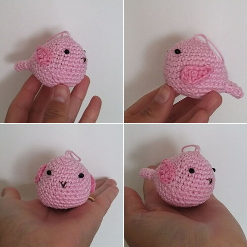 Lembrancinha Passarinho Amigurumi