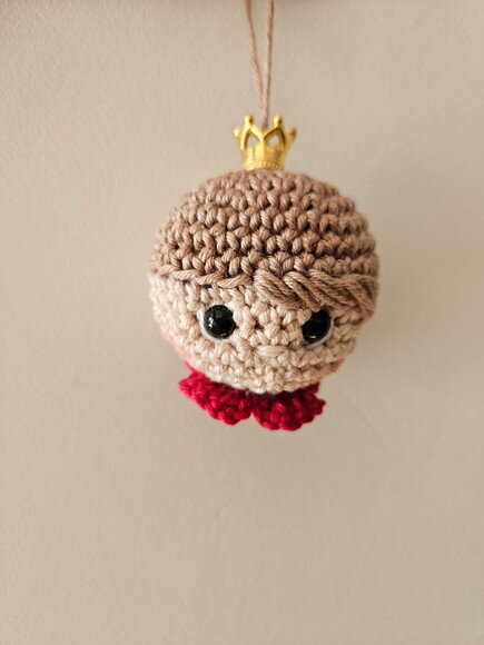 Lembrancinha Princesa Amigurumi Chaveirinho