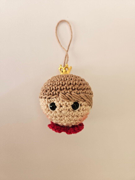 Lembrancinha Princesa Amigurumi Chaveirinho