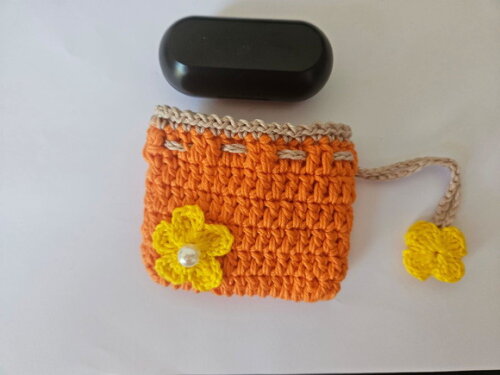 Lembrancinha Sacolinha de Croche Porta Fone