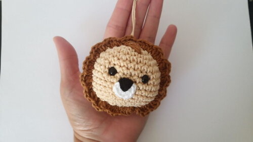 Lembrancinha Safari Amigurumi Chaveiro C/saquinho de Organza