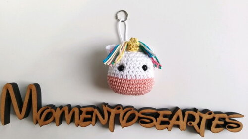 Lembrancinha unicornio amigurumi chaveirinho