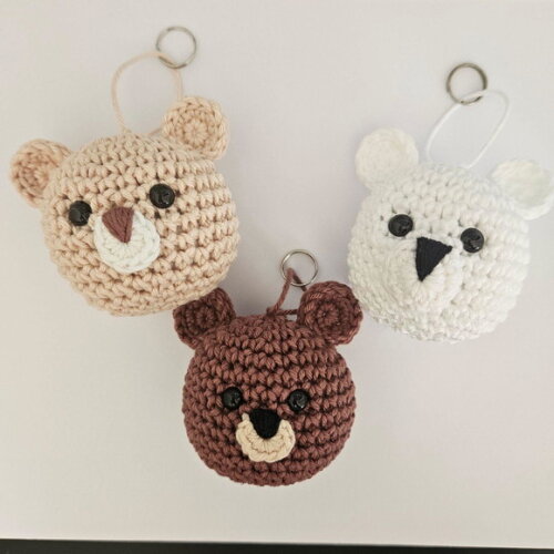 Lembrancinha Ursinho Amigurum Chaveiro/penduricario