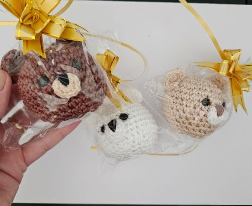 Lembrancinha Ursinho Amigurum Chaveiro/penduricario