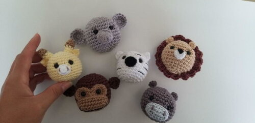 Lembrancinhas Animais Amigurumi Chaveiro