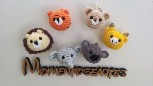 Lembrancinhas Animais Amigurumi Chaveiro