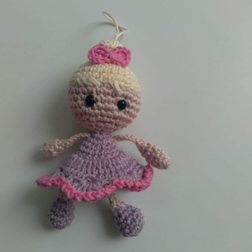 Lembrancinhas Bailarina Amigurumi Chaveiro