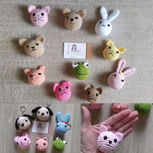 Lembrancinhas bichinho amigurumi chaveiro