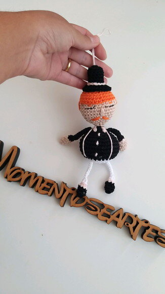 Lembrancinhas Bita Amigurumi Chaveiro