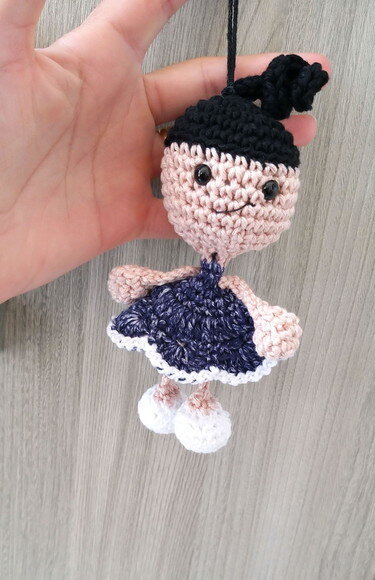 Lembrancinhas Boneca Amigurumi Chaveiro