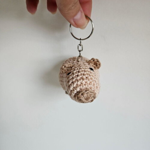 Lembrancinhas Capivara Amigurumi Chaveiro