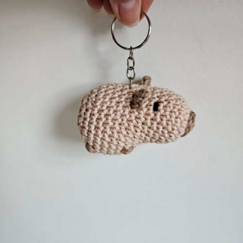 Lembrancinhas Capivara Amigurumi Chaveiro