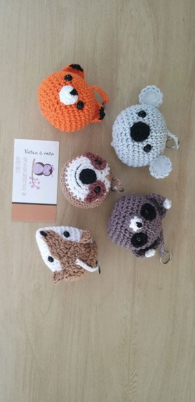 Lembrancinhas bosque amigurumi chaveiro