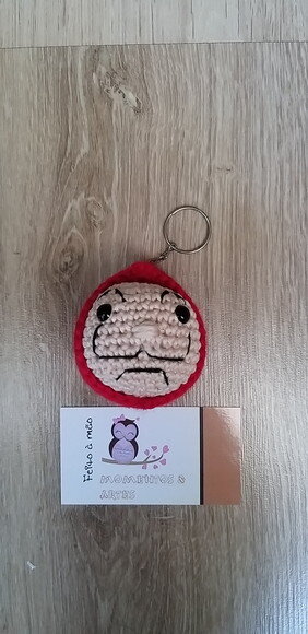 Lembrancinhas chaveirinhos amigurumi la casa de papel
