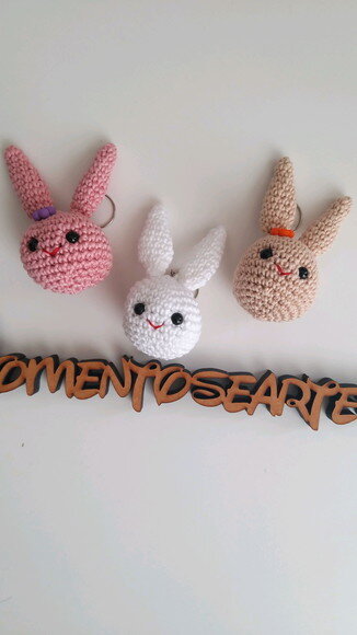Lembrancinhas Coelho Amigurumi Chaveiro