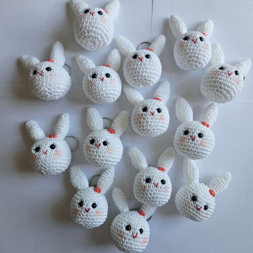 Lembrancinhas Coelho Amigurumi Chaveiro