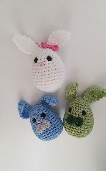 Lembrancinhas Coelhovo Amigurumi Chaveiro