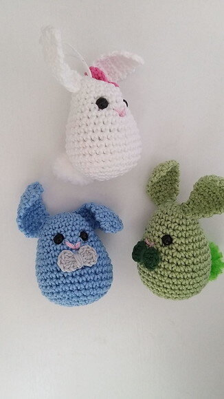 Lembrancinhas Coelhovo Amigurumi Chaveiro