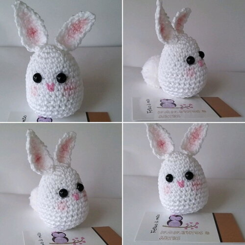 Lembrancinhas Coelhovo Amigurumi Chaveiro
