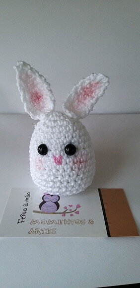 Lembrancinhas Coelhovo Amigurumi Chaveiro
