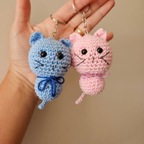 Lembrancinhas gatinho amigurumi