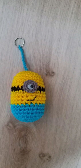Lembrancinhas minion amigurumi chaveiro