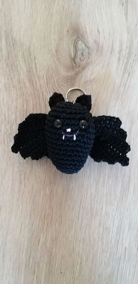 Lembrancinhas morcego amigurumi chaveiro