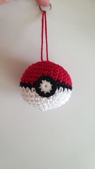 Lembrancinhas Pokemon Pokebola Amigurumi Chaveiro