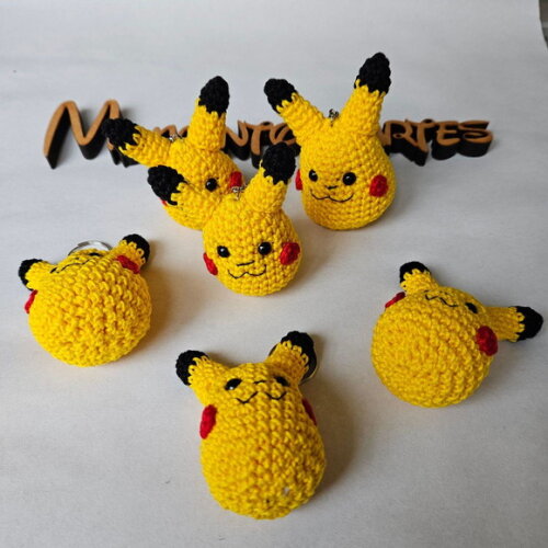 Lembrancinhas pokemon amigurumi chaveiro UNITÁRIO