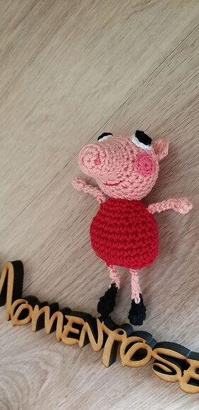 Lembrancinhas porquinha pig amigurumi chaveiro
