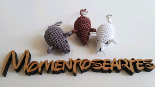 Lembrancinhas Ratinho Amigurumi