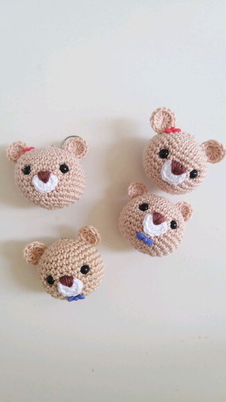 Lembrancinhas Ursinho Amigurumi Chaveiro