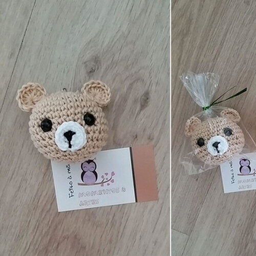 Lembrancinhas Ursinho Amigurumi Chaveiro