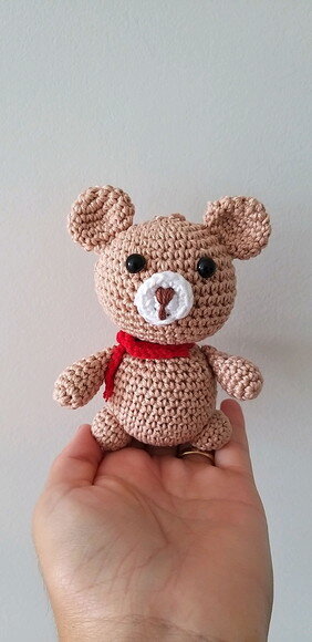 Lembrancinhas ursinho amigurumi chaveiro