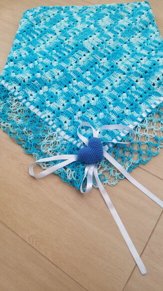 Manta Delicada Crochê para Bebê Linha