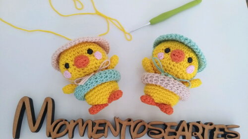 Patinho amigurumi bonequinho p/ retrovidor valor unitario