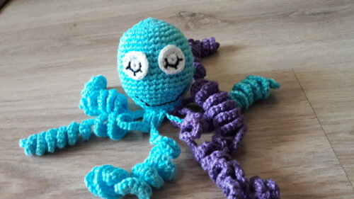 Polvo de Crochê amigurumi