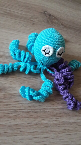 Polvo de Crochê amigurumi