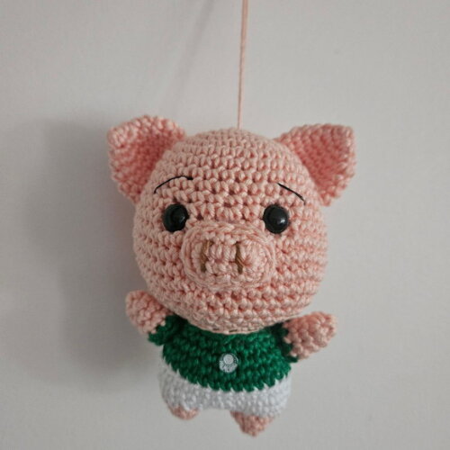 Porco Palmeirensi Amigurumi