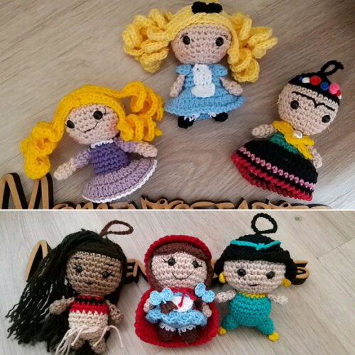 Princesa amigurumi bonequinho valor unitario